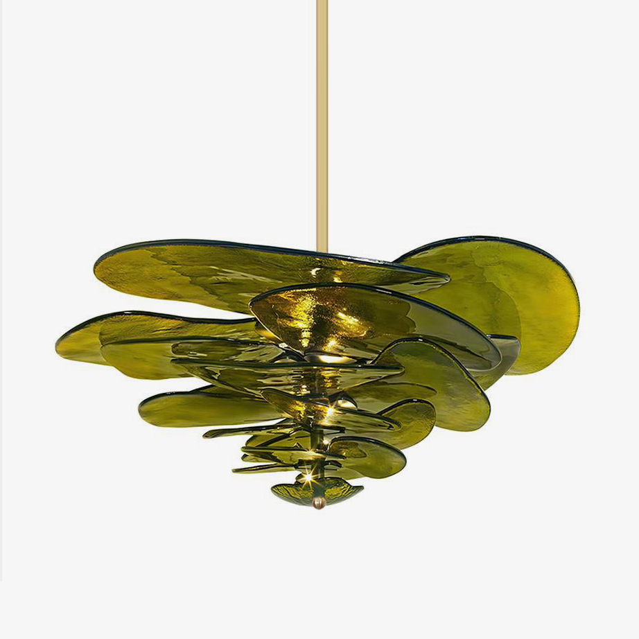 Petals Gold Murano Glass Chandelier