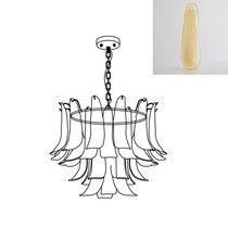 Murano Glass Leaf Chandelier