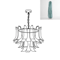 Murano Glass Leaf Chandelier