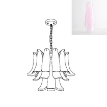 Murano Glass Leaf Chandelier