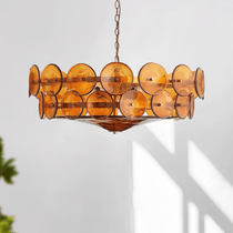 Solaris Disc Murano Glass Chandelier