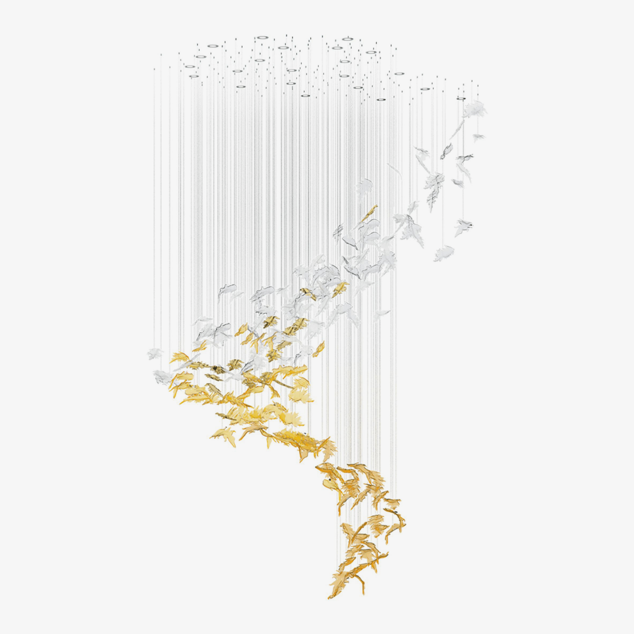 Flying Leaves Chandelier Secondary image