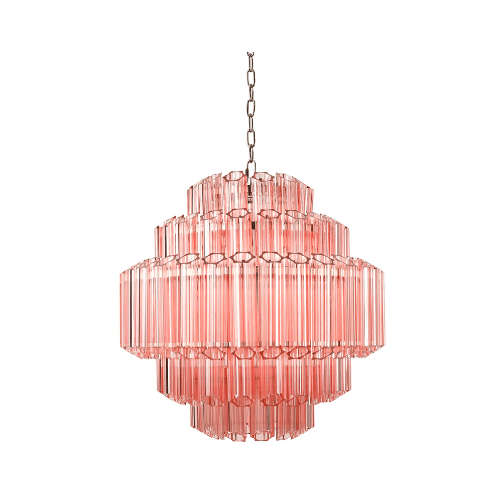 Pink Palermo Murano Glass Chandelier