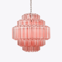 Designer Pink Palermo Murano Chandelier