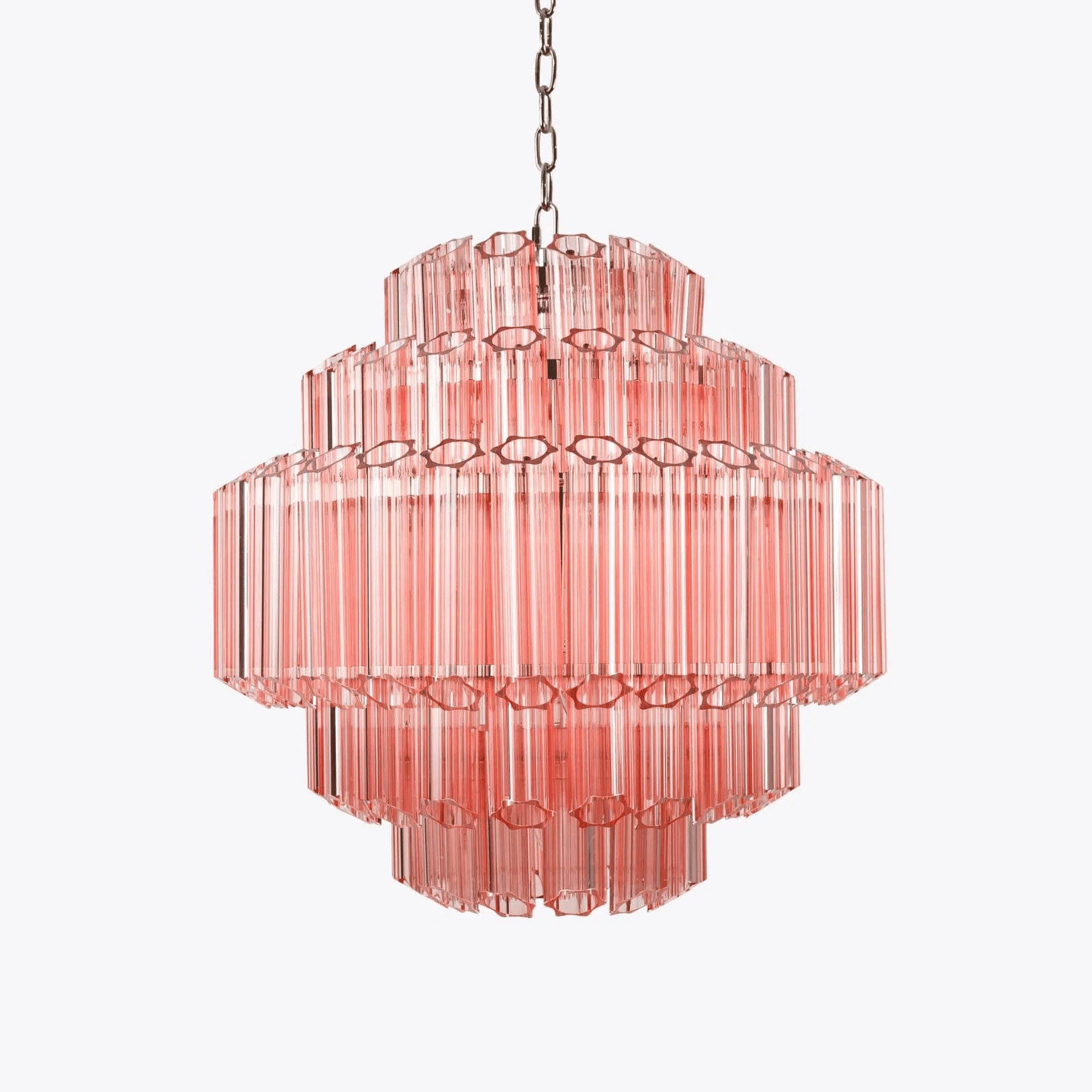Designer Pink Palermo Murano Chandelier