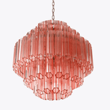 Designer Pink Palermo Murano Chandelier
