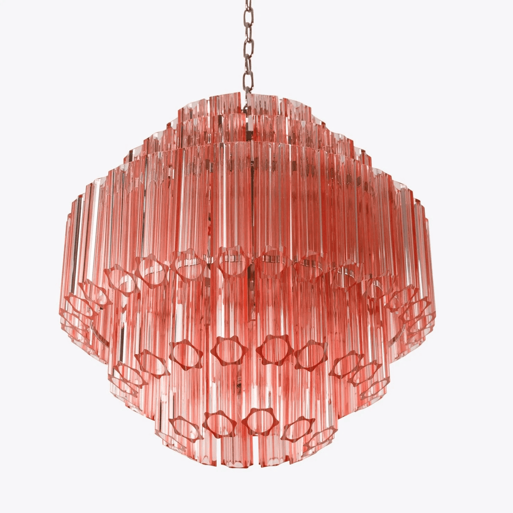 Pink Palermo Murano Glass Chandelier