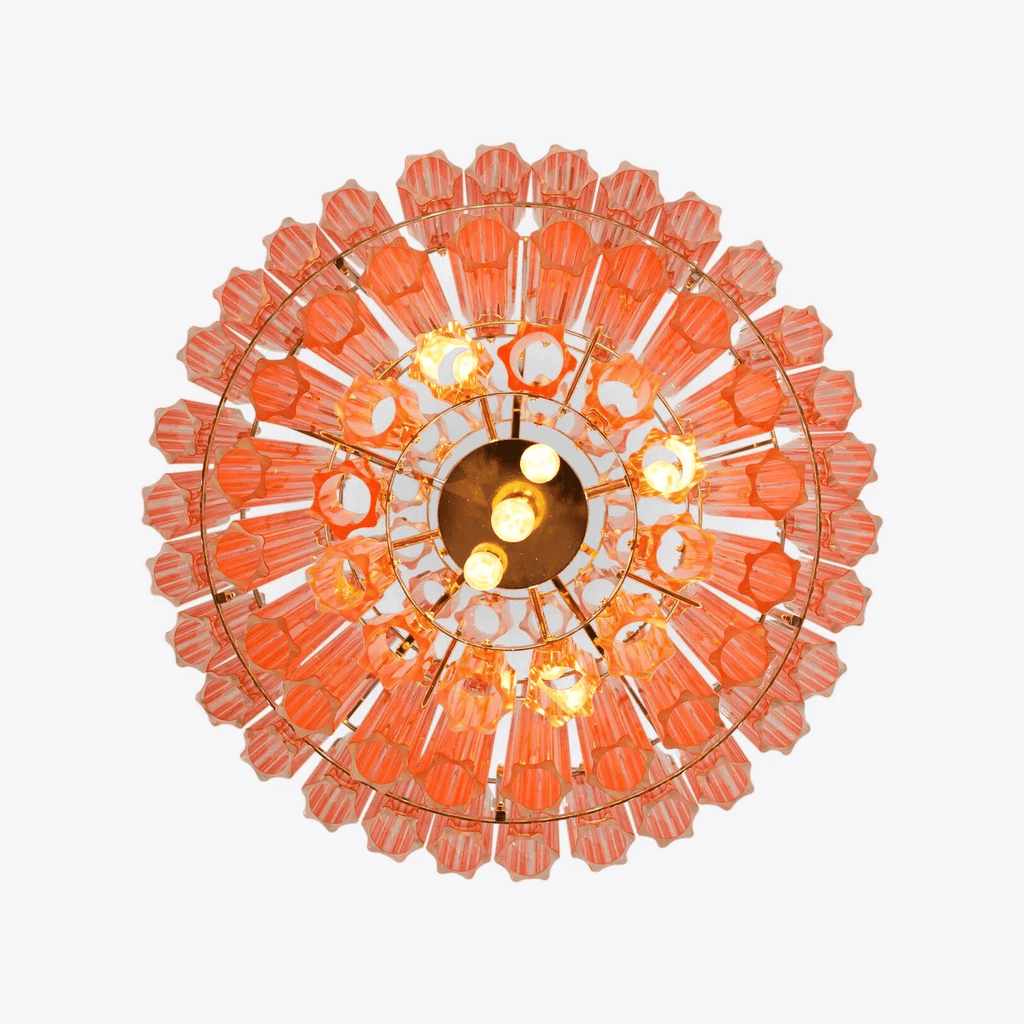 Pink Palermo Murano Glass Chandelier