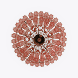 Designer Pink Palermo Murano Chandelier