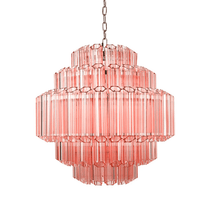 Pink Palermo Murano Glass Chandelier
