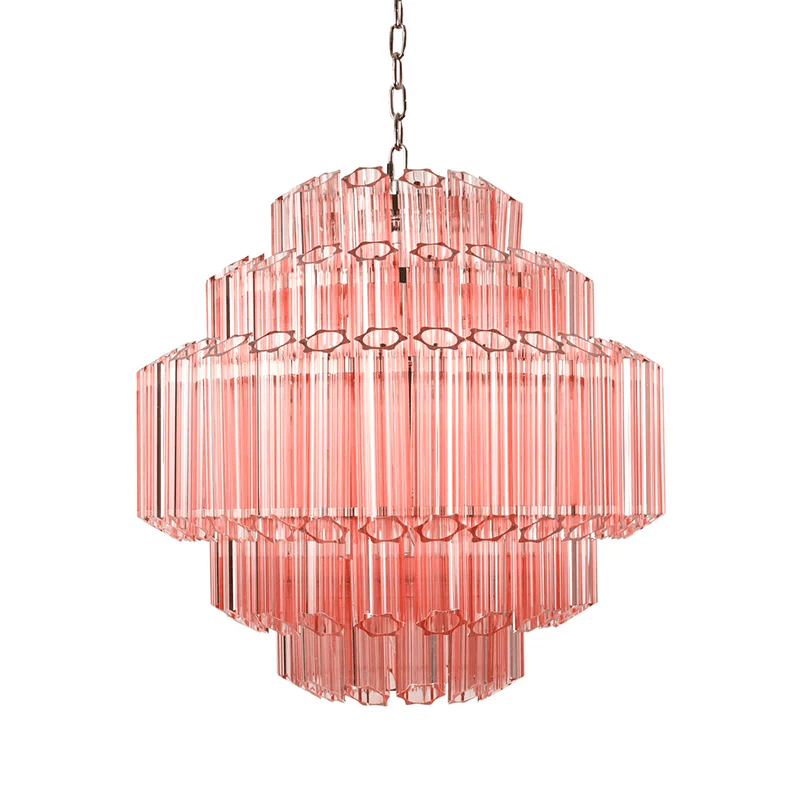 Pink Palermo Murano Glass Chandelier