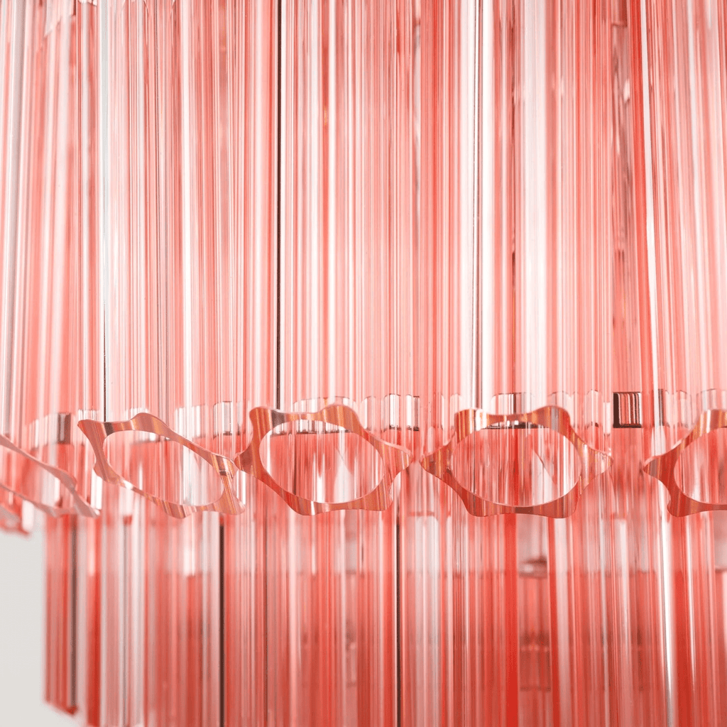 Designer Pink Palermo Murano Chandelier