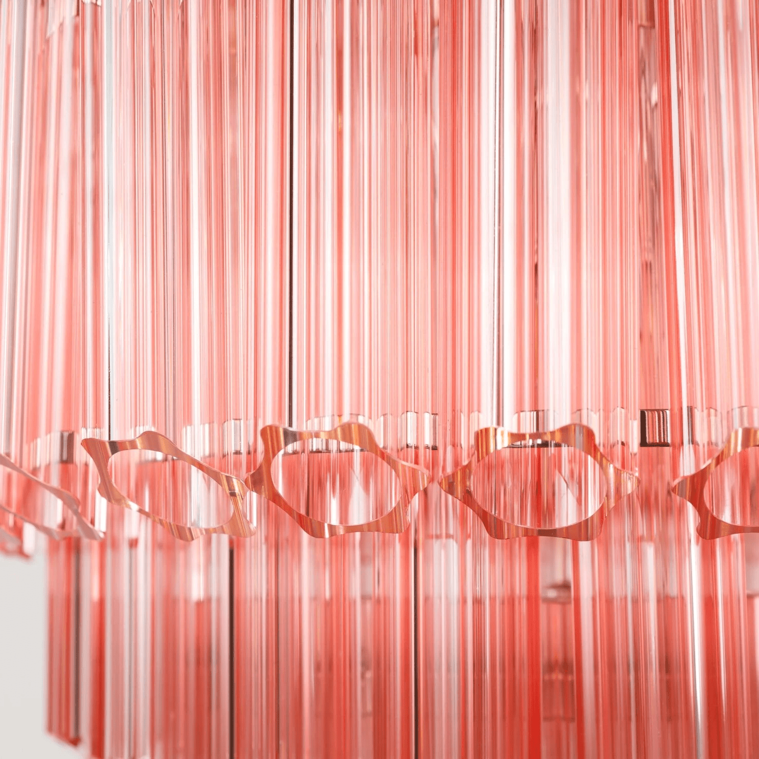 Designer Pink Palermo Murano Chandelier