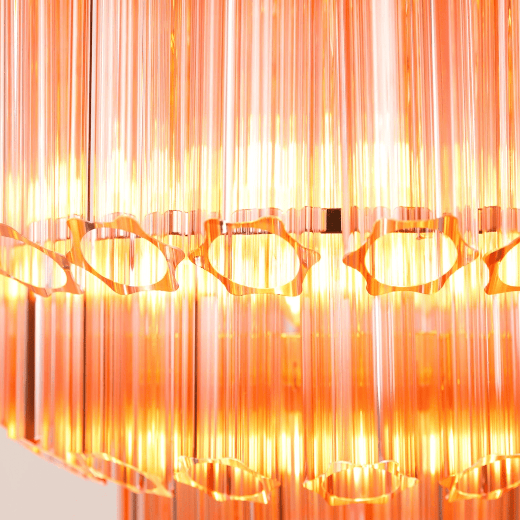 Pink Palermo Murano Glass Chandelier