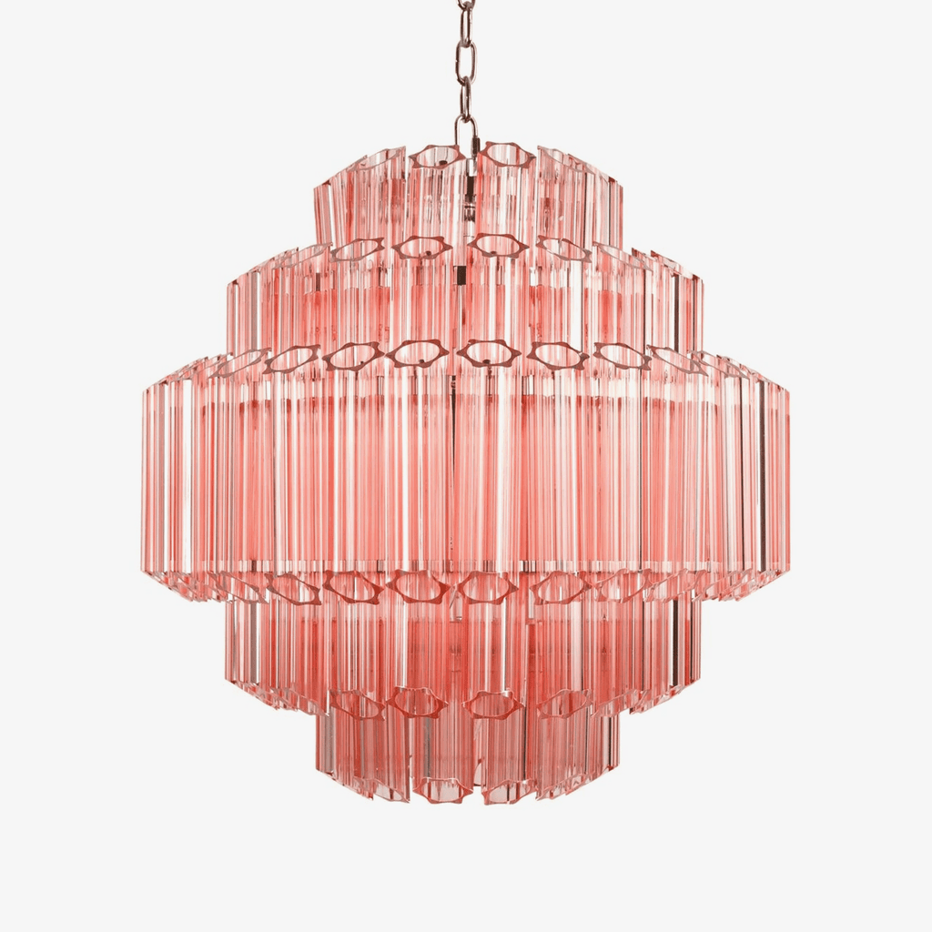 Pink Palermo Murano Glass Chandelier