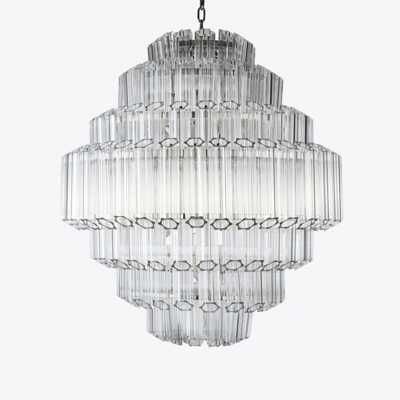 Contemporary Clear Grande Palermo Chandelier - CasaraHouse