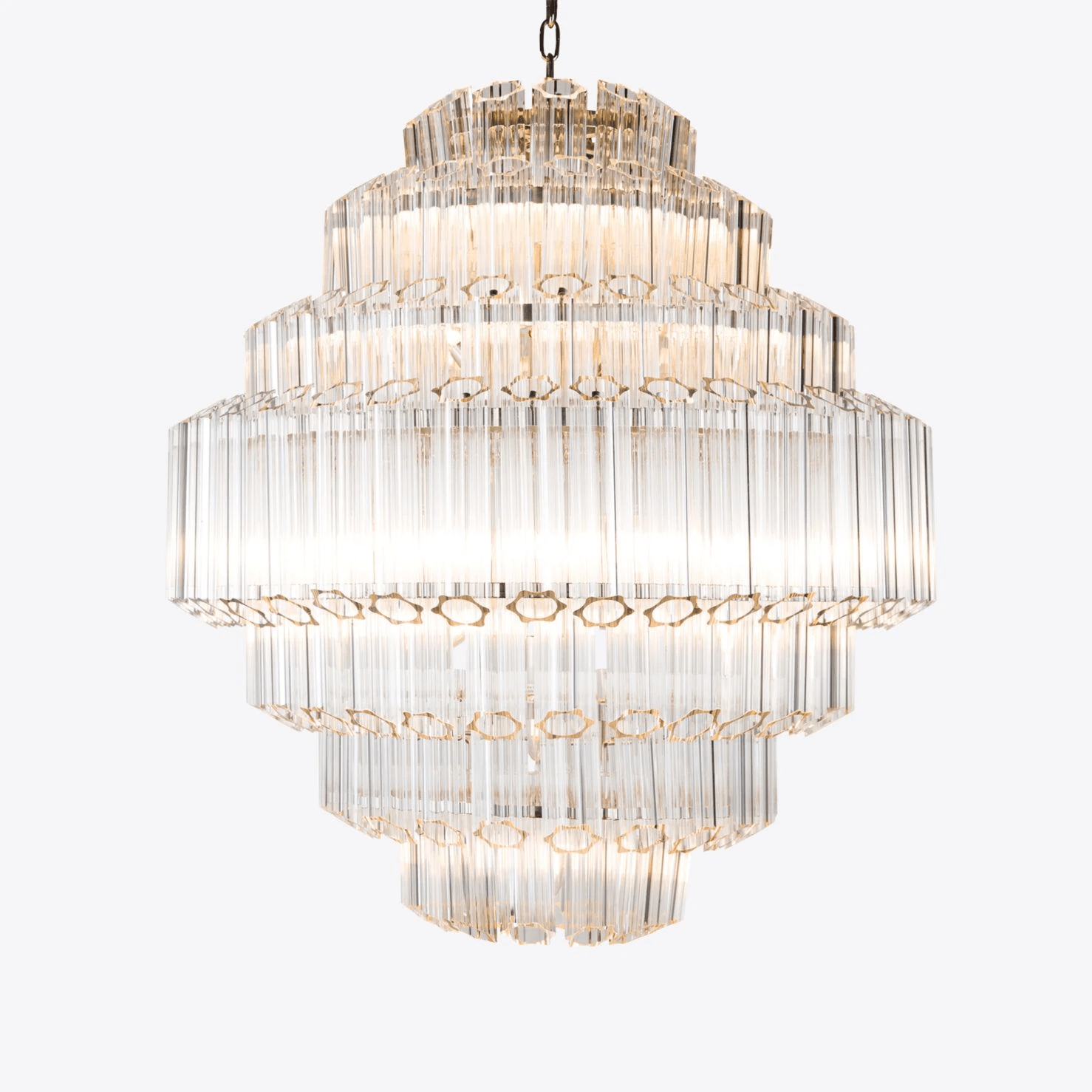 Contemporary Clear Grande Palermo Chandelier - CasaraHouse