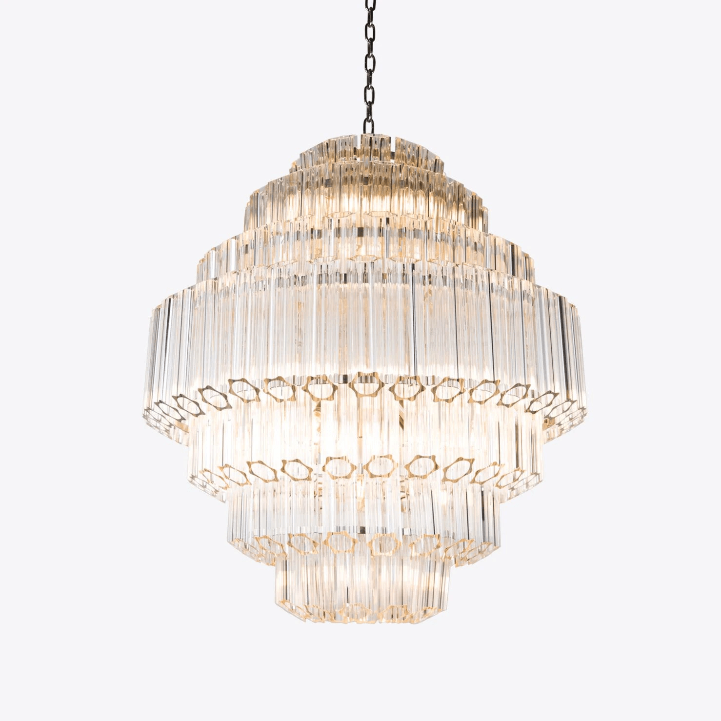 Contemporary Clear Grande Palermo Chandelier - CasaraHouse