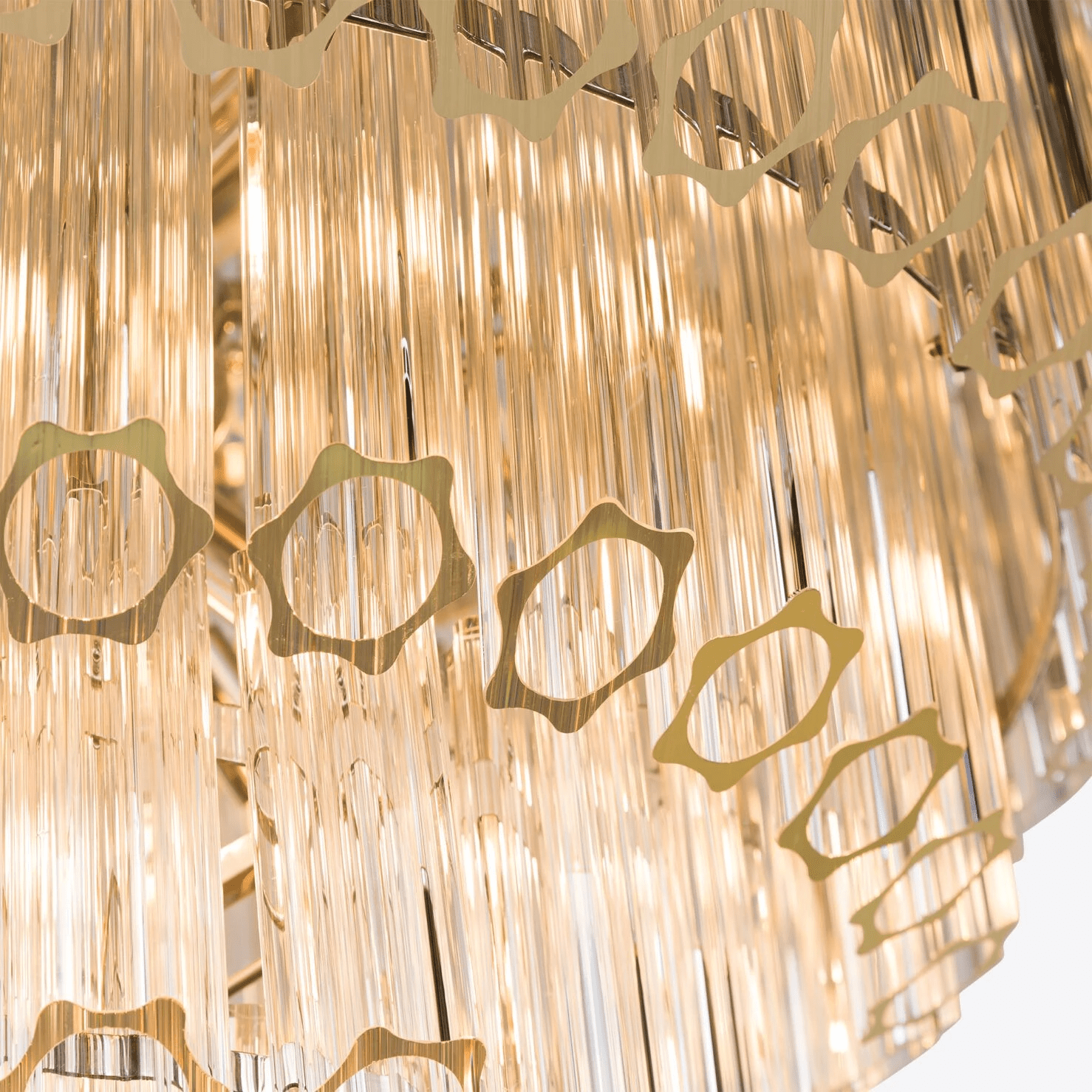 Contemporary Clear Grande Palermo Chandelier - CasaraHouse