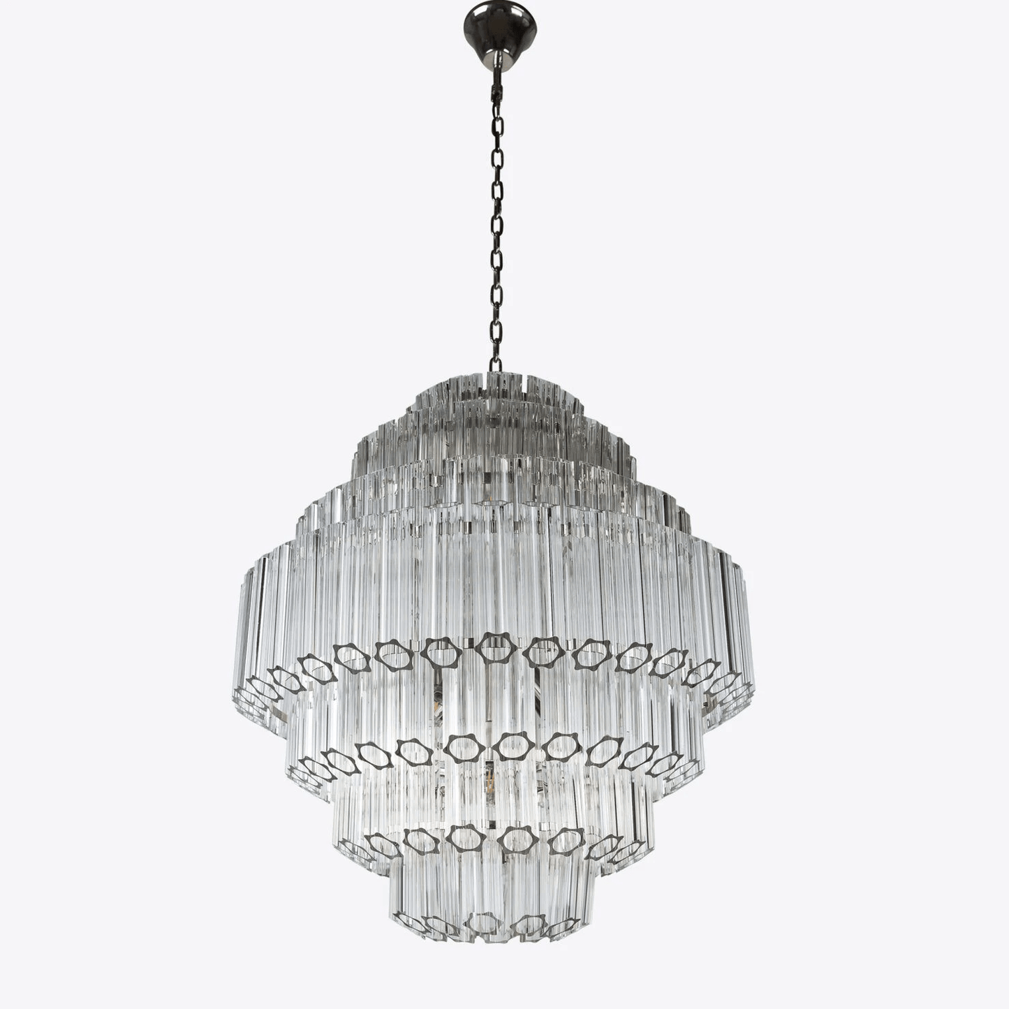 Contemporary Clear Grande Palermo Chandelier - CasaraHouse