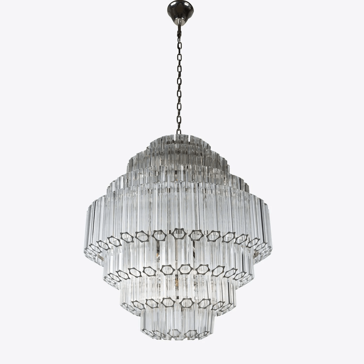 Contemporary Clear Grande Palermo Chandelier - CasaraHouse