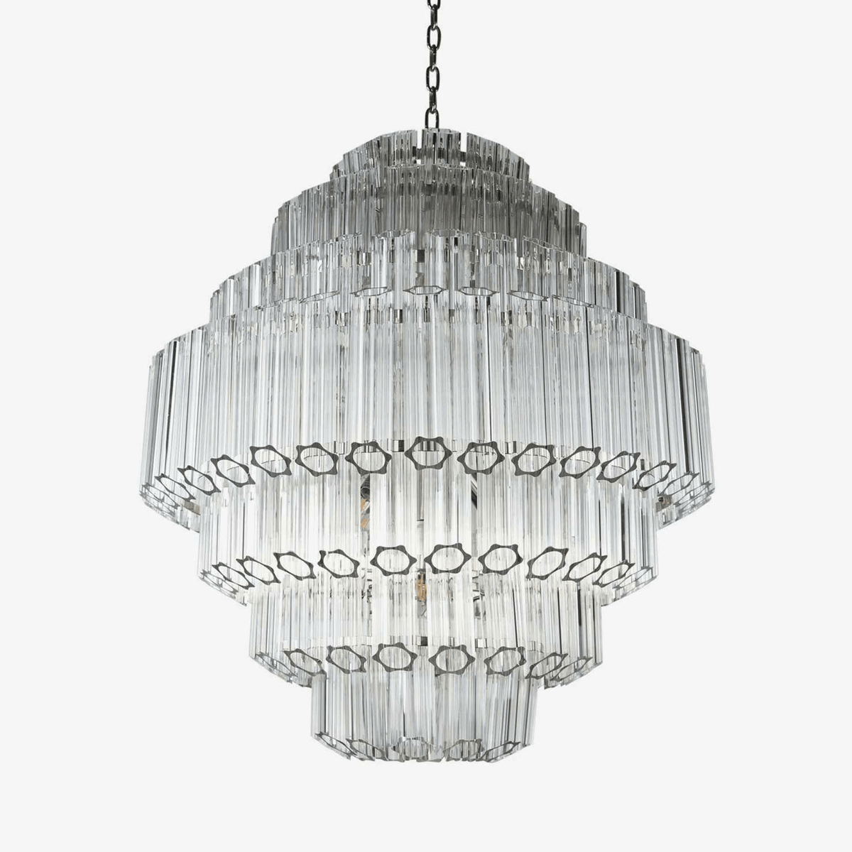 Contemporary Clear Grande Palermo Chandelier - CasaraHouse Main image