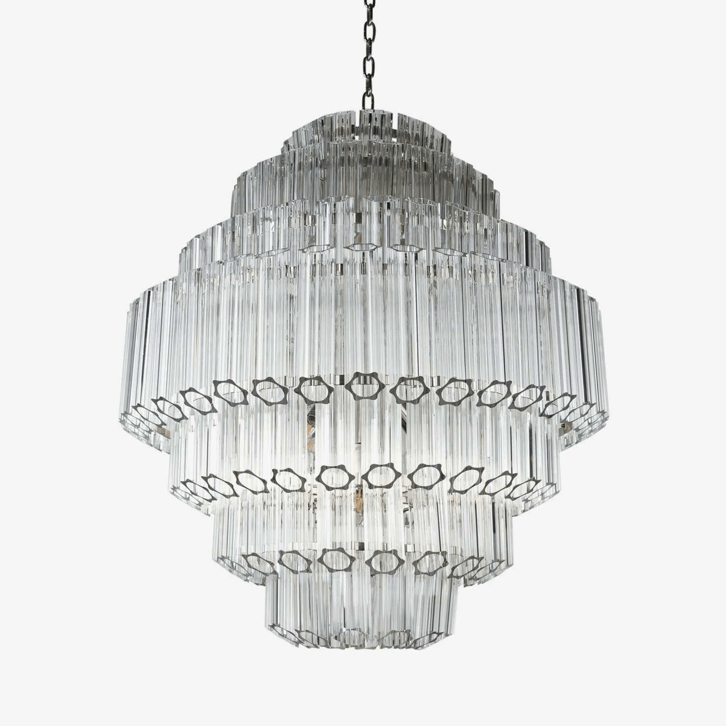 Contemporary Clear Grande Palermo Chandelier - CasaraHouse