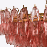 Modern Pink Polygon Drop Chandelier - CasaraHouse