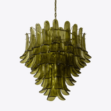 Contemporary Green Petalo Chandelier - CasaraHouse