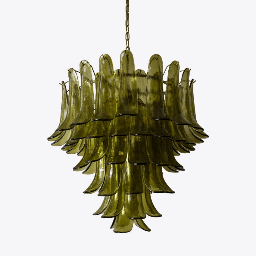 Contemporary Green Petalo Chandelier - CasaraHouse