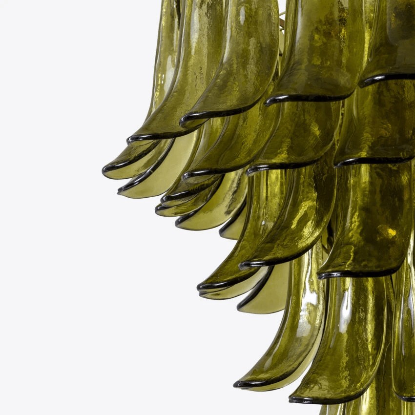 Contemporary Green Petalo Chandelier - CasaraHouse