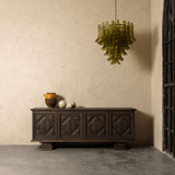 Contemporary Green Petalo Chandelier - CasaraHouse