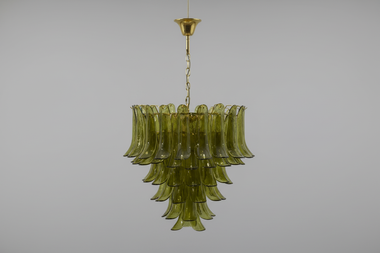 Contemporary Green Petalo Chandelier - CasaraHouse