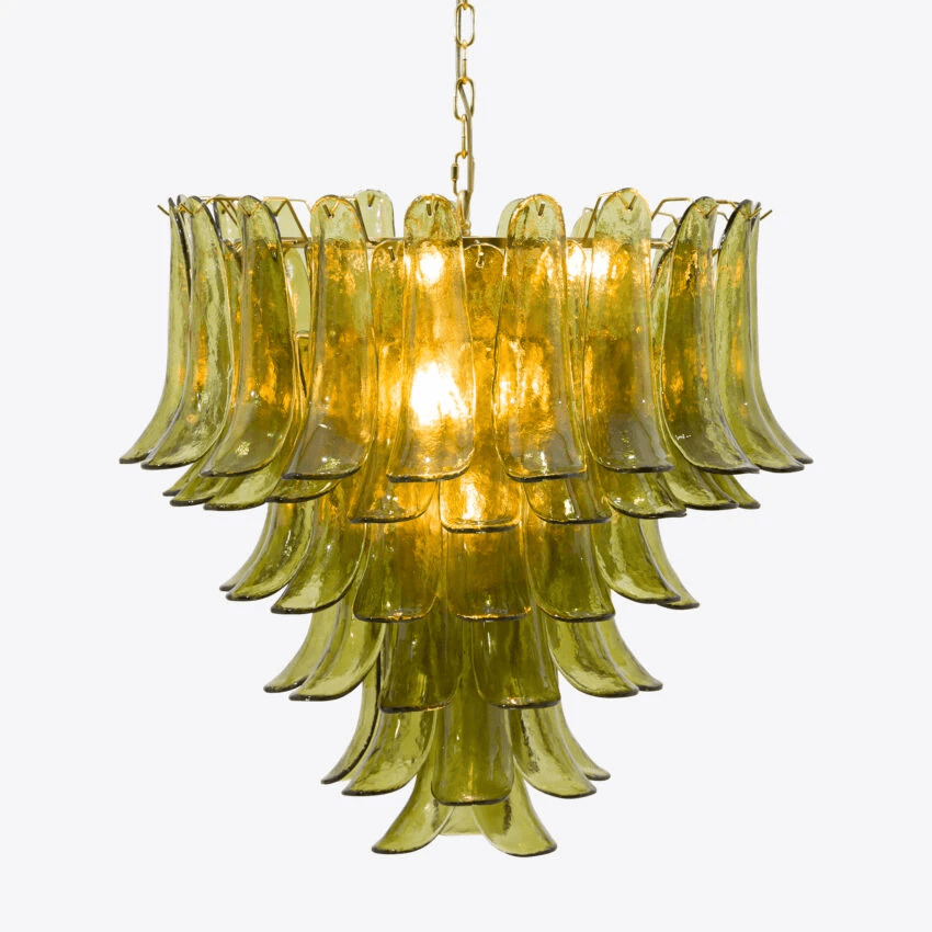 Contemporary Green Petalo Chandelier - CasaraHouse