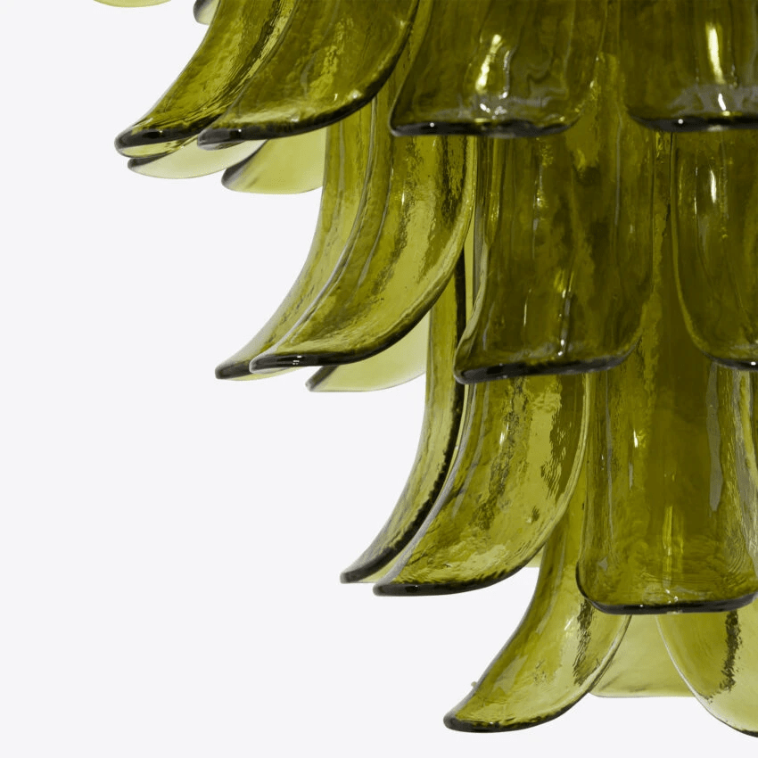 Contemporary Green Petalo Chandelier - CasaraHouse