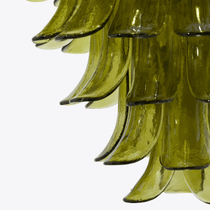 Contemporary Green Petalo Chandelier - CasaraHouse