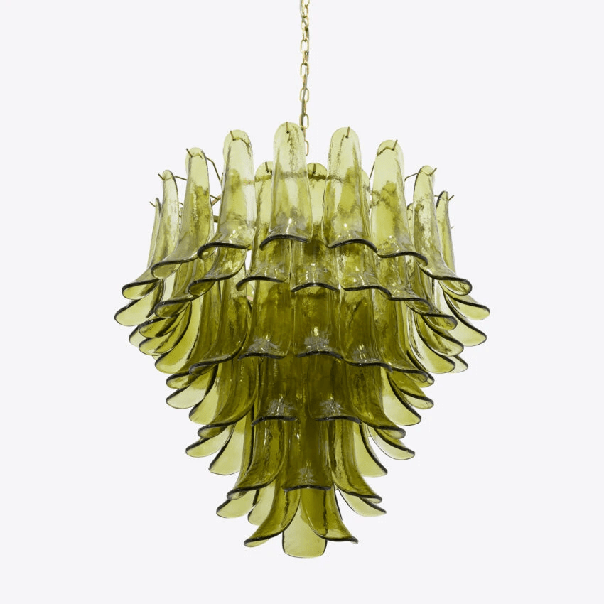Contemporary Green Petalo Chandelier - CasaraHouse