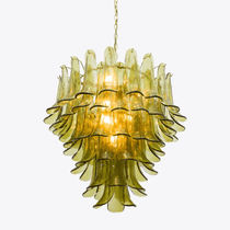 Contemporary Green Petalo Chandelier - CasaraHouse
