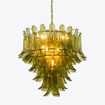 Contemporary Green Petalo Chandelier - CasaraHouse