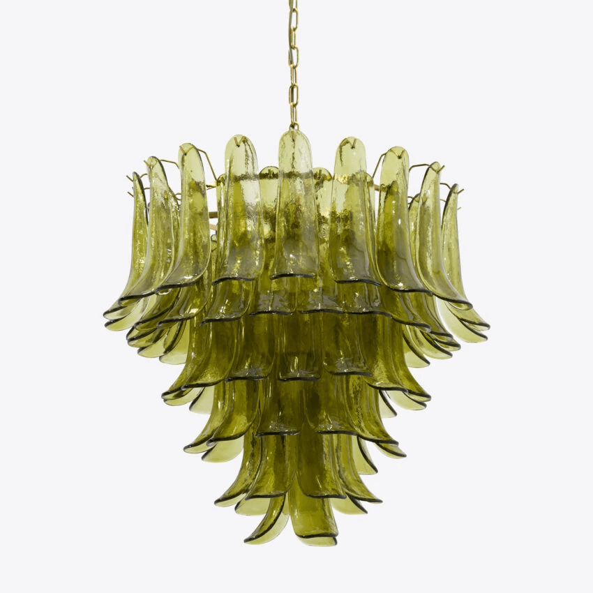 Contemporary Green Petalo Chandelier - CasaraHouse