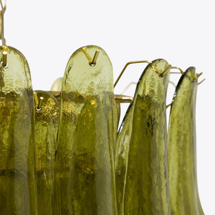 Contemporary Green Petalo Chandelier - CasaraHouse