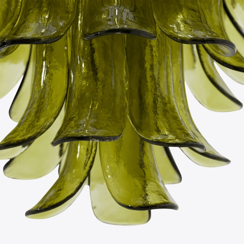 Contemporary Green Petalo Chandelier - CasaraHouse