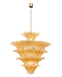 Murano Glass Palmette Chandelier