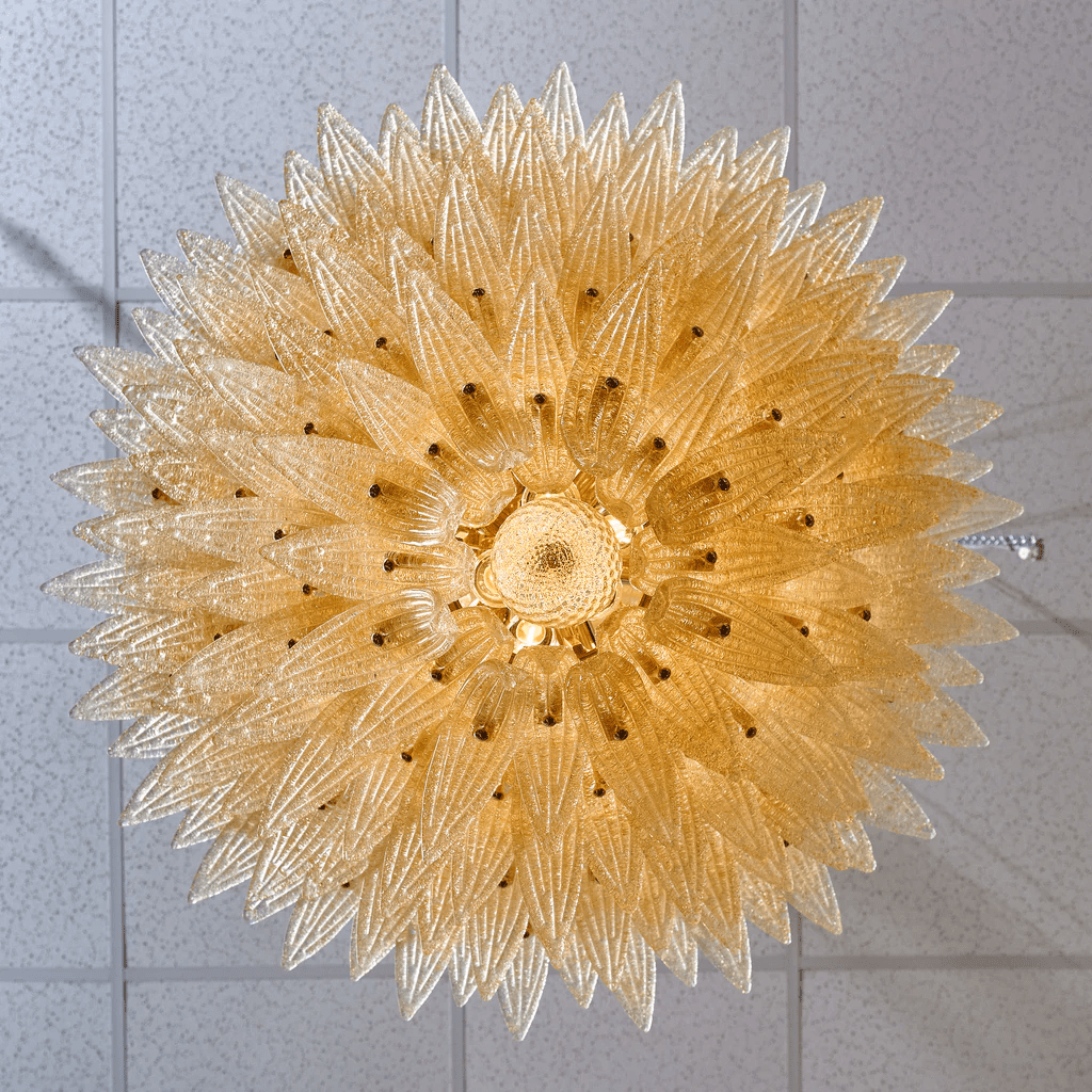 Murano Glass Palmette Chandelier
