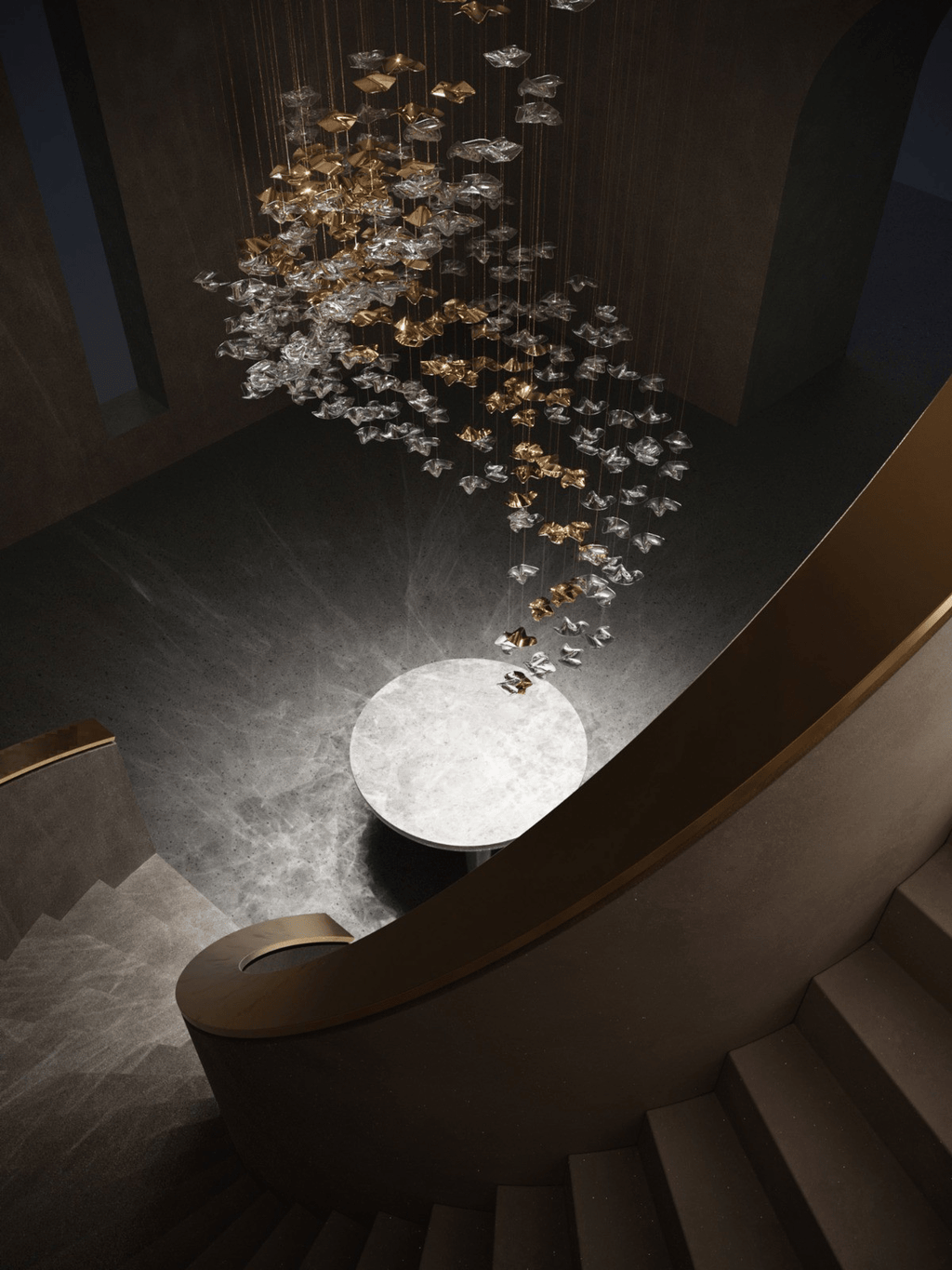 Tidal Art Glass Chandelier
