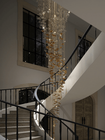 Tidal Art Glass Chandelier