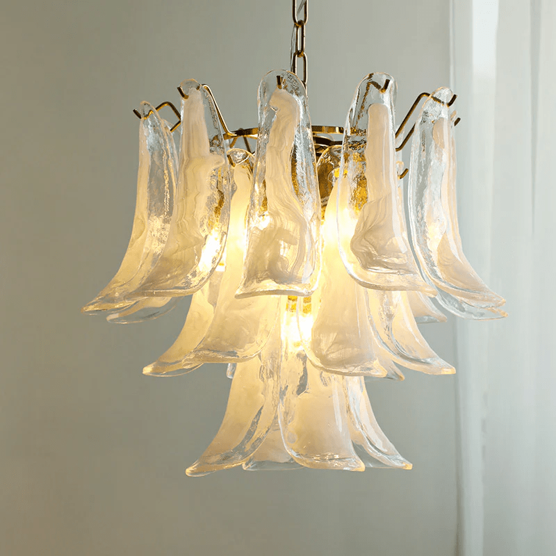 Murano Glass Leaf Chandelier