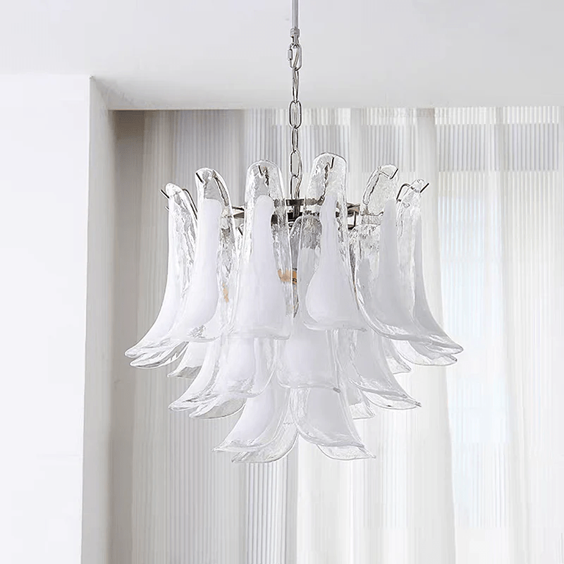 Murano Glass Leaf Chandelier