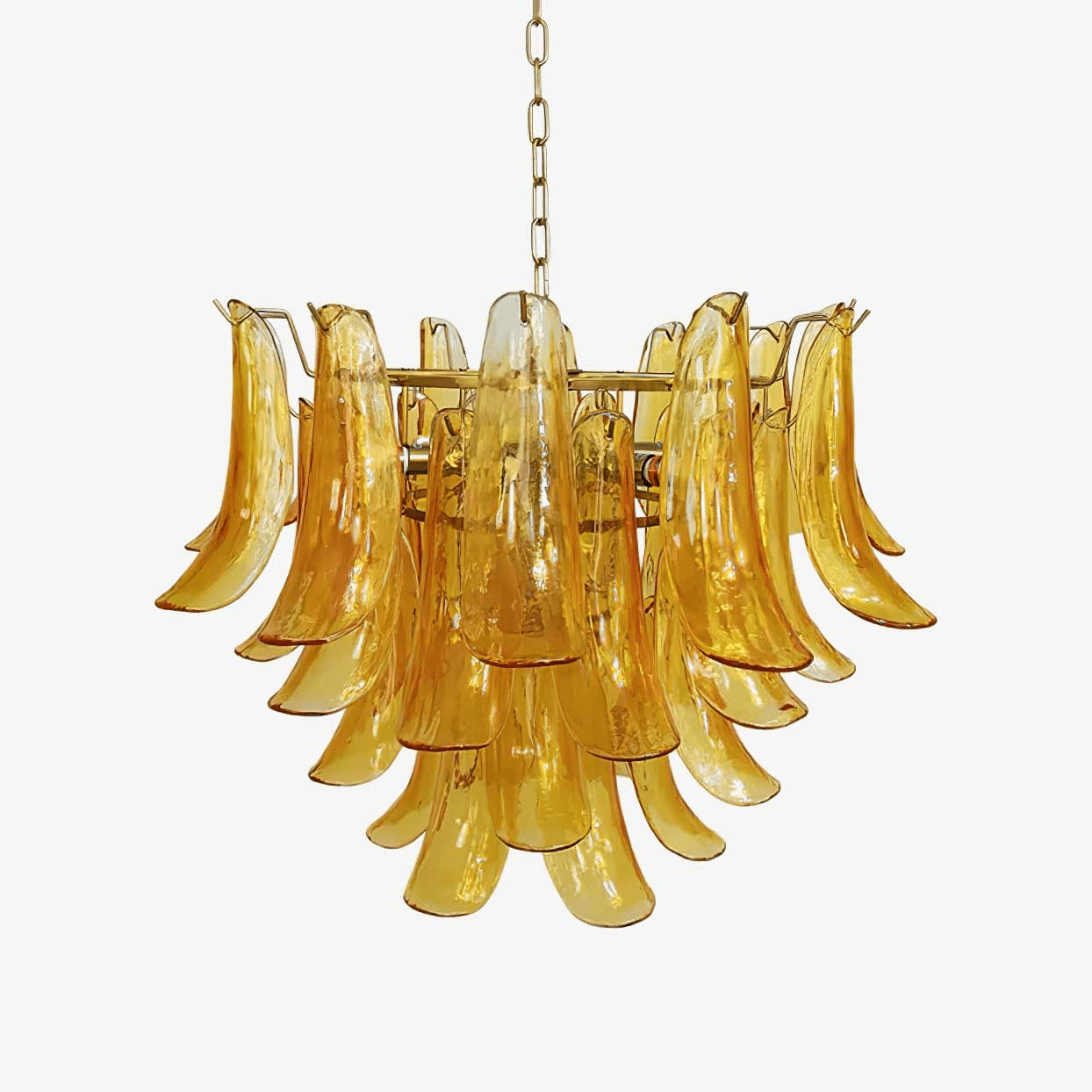 Murano Glass Leaf Chandelier Secondary image