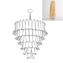 Murano Glass Petals Chandelier